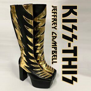 *BARELY WORN* S/S 2022 Jeffrey Campbell KISS-THIS Platform Boots, 8.5. HAWT!
